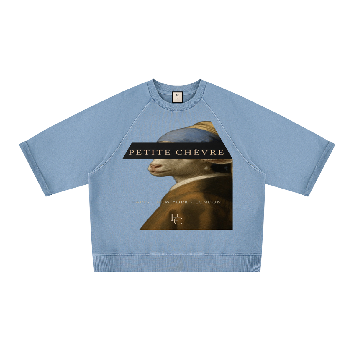 Unisex Vintage Wash Boxy Short Sleeve Sweatshirt