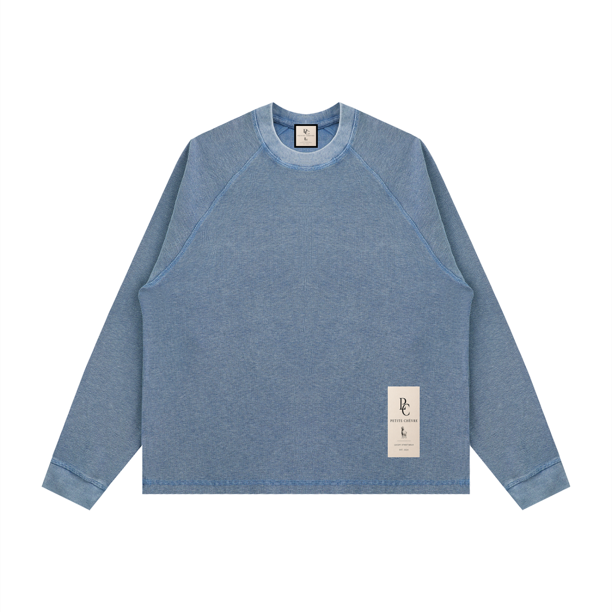 Unisex Vintage Wash Boxy  Waffle T-Shirt