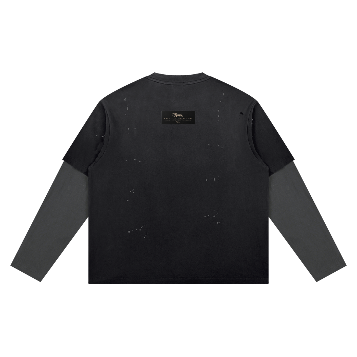 Unisex Vintage Wash Distressed Layer T-Shirt