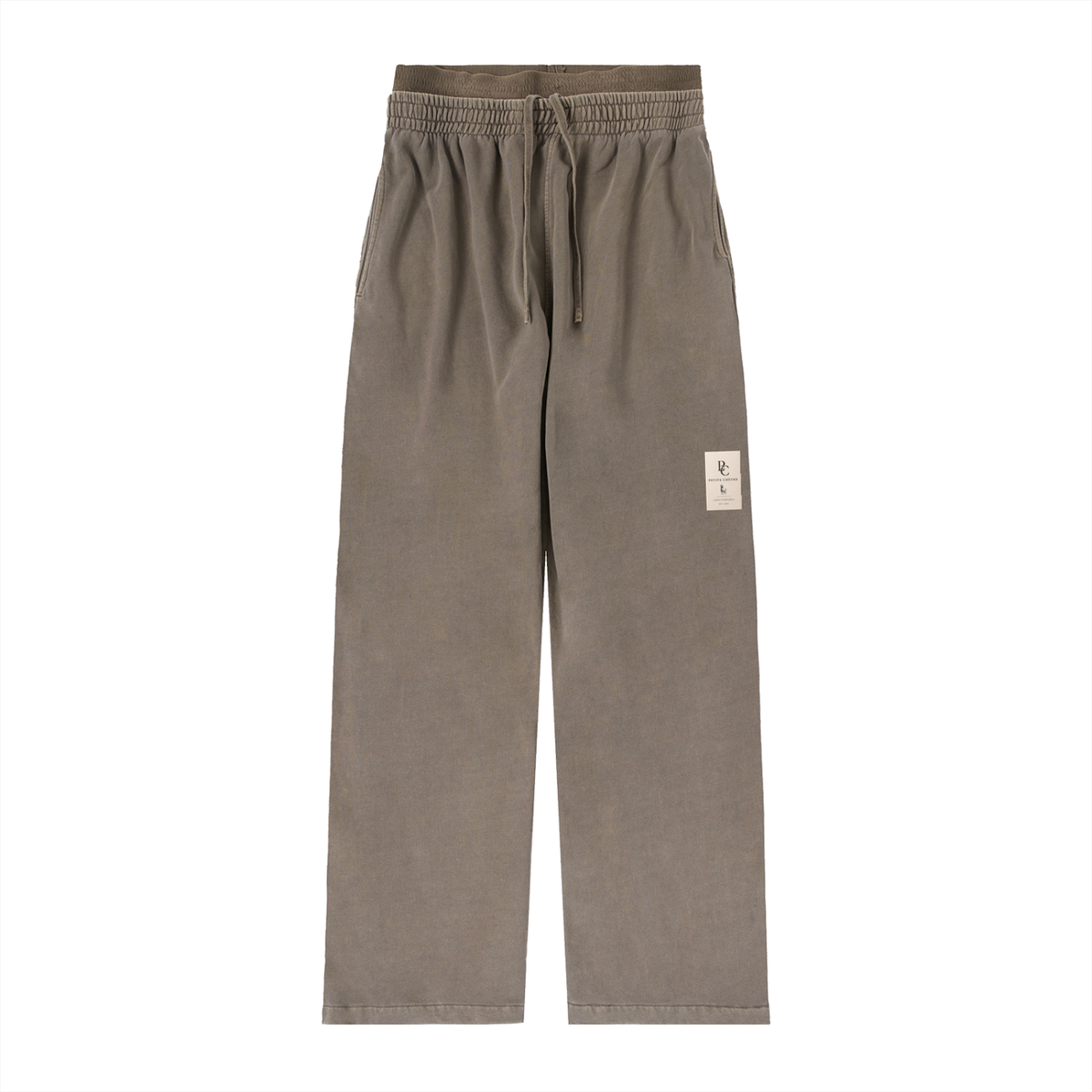 Womens Vintage Washed Waist Pants