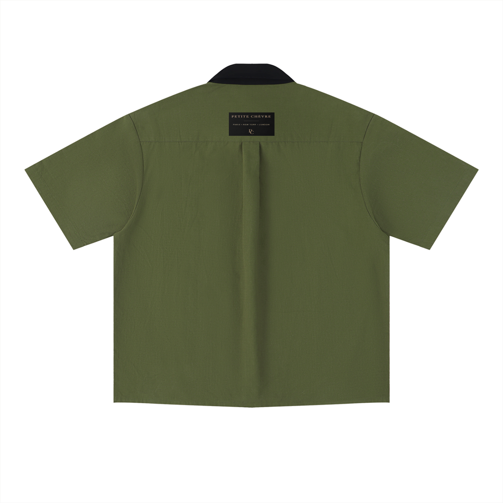Unisex Color Block Short Sleeve Shirt