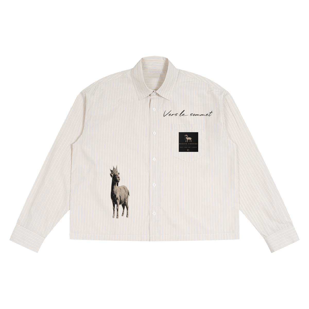 Unisex Boxy Striped Shirt