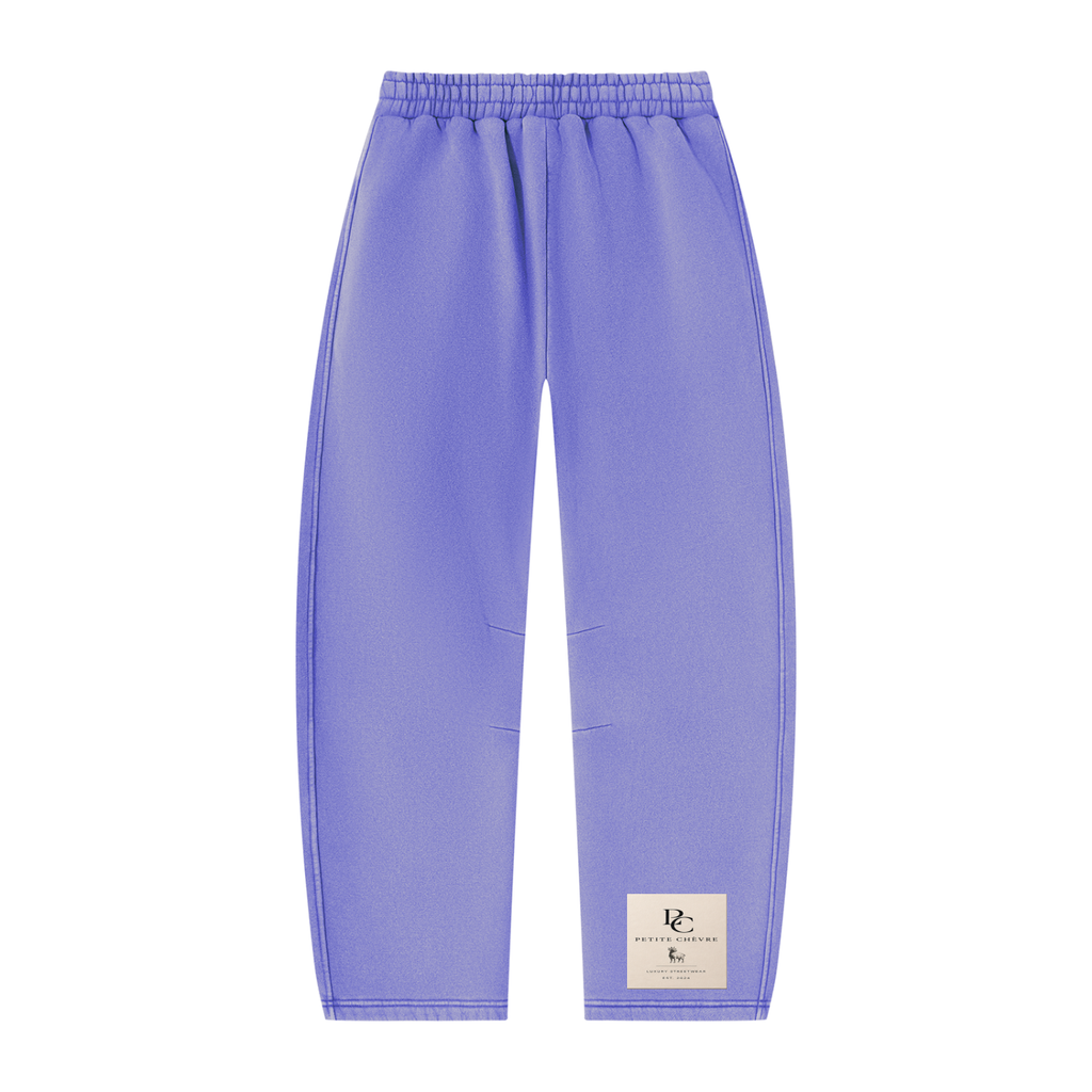 Unisex Vintage Wash Barrel Leg Fleece Sweatpants (multiple colors)