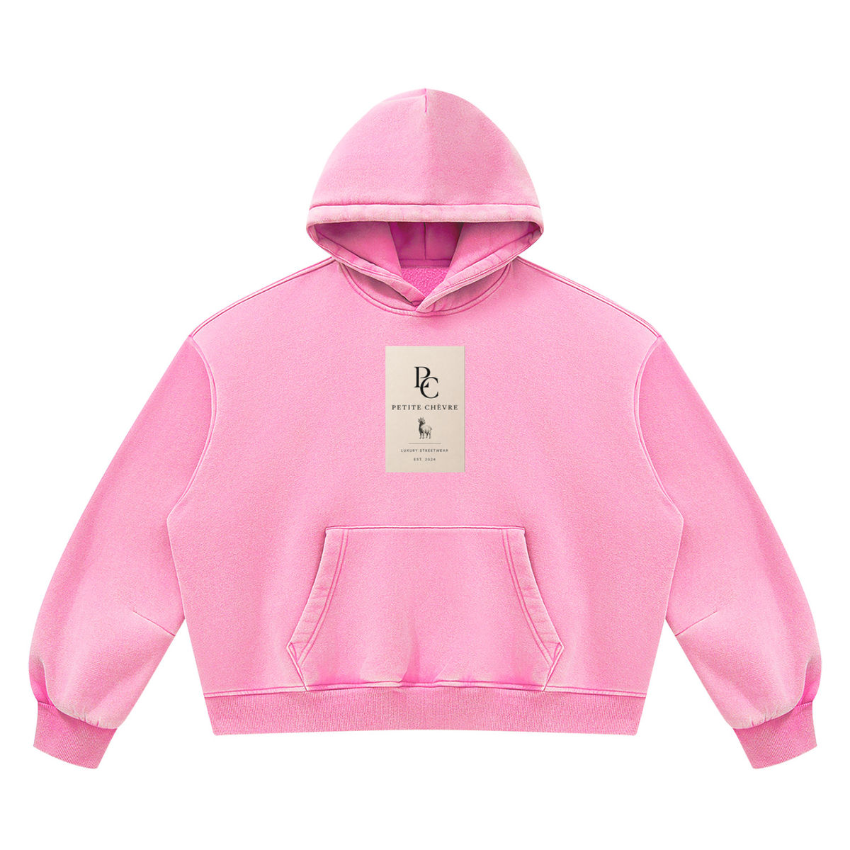 Vintage Wash Boxy Fleece Hoodie (multiple colors)