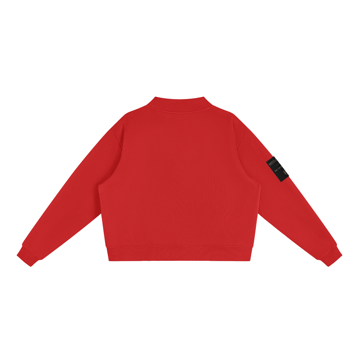 Essential Fleece Mock-Neck Crew Sweatshirt