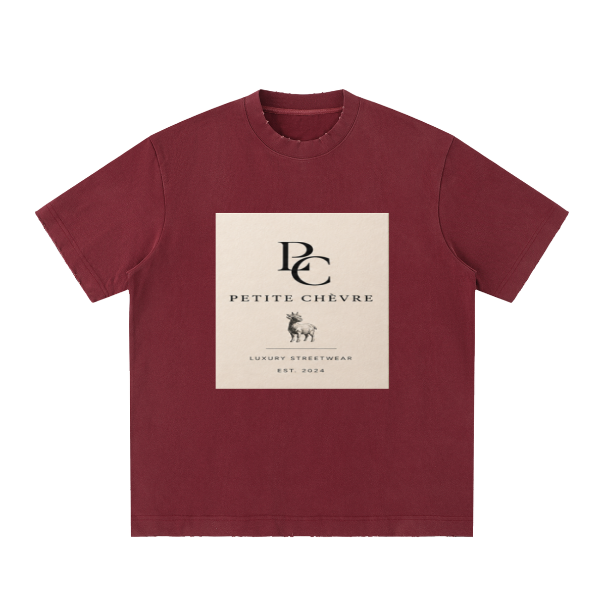 Heavyweight Vintage Washed Frayed T-Shirt