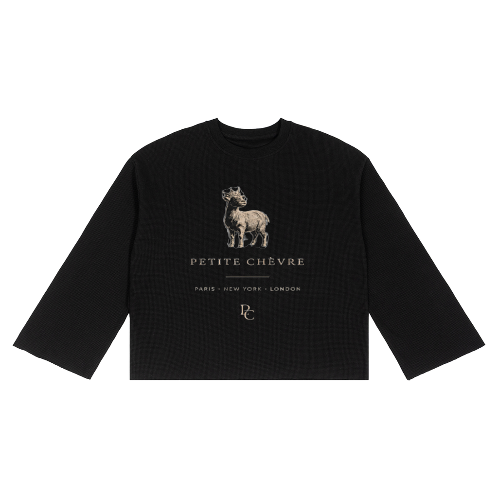 Unisex Waffle Raw Edge T-Shirt