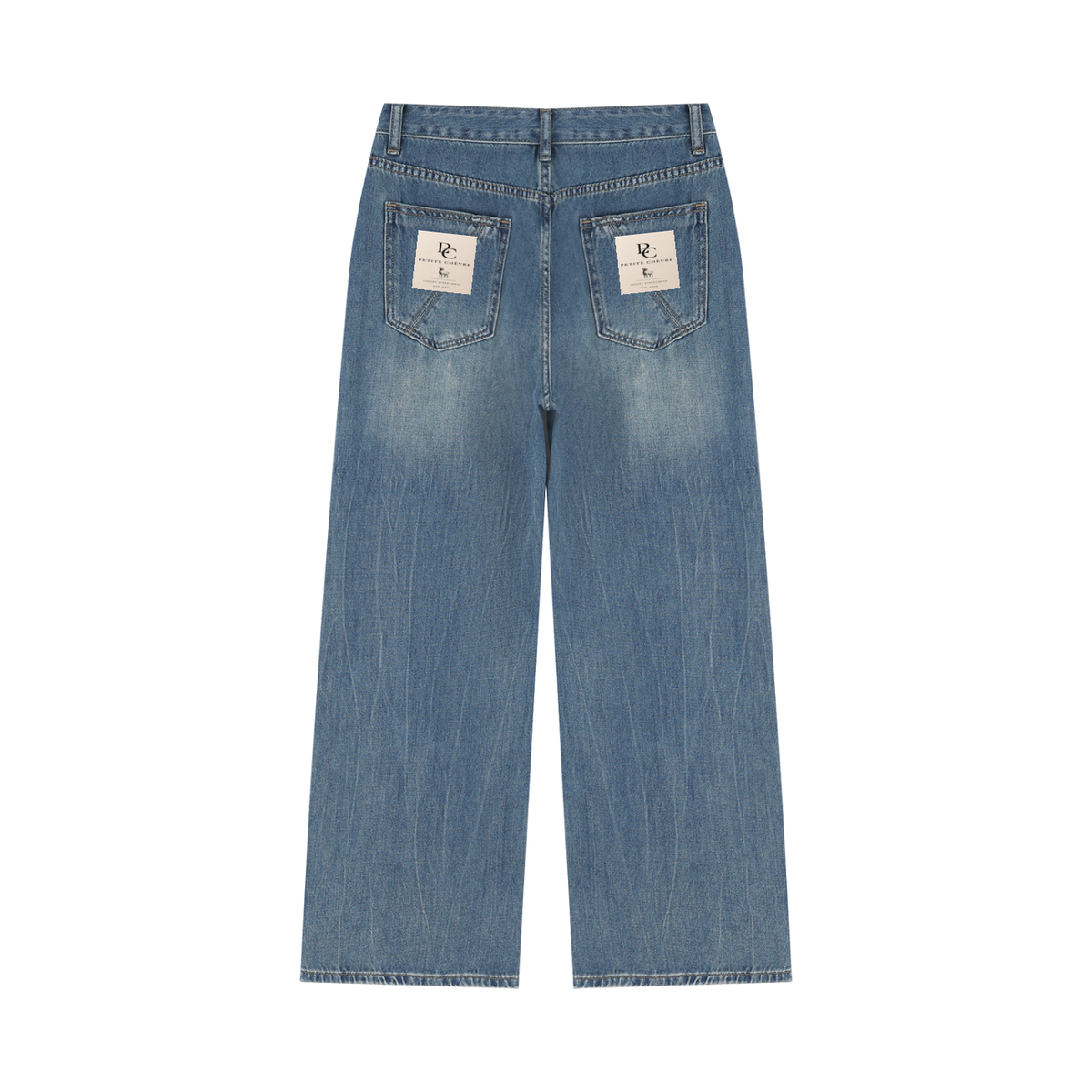 Women’s Vintage Wash Wide Leg Jeans