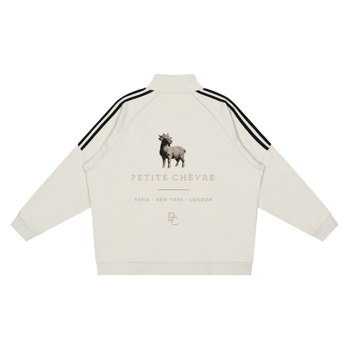 Reflection Striped Raglan Sleeve  Jacket