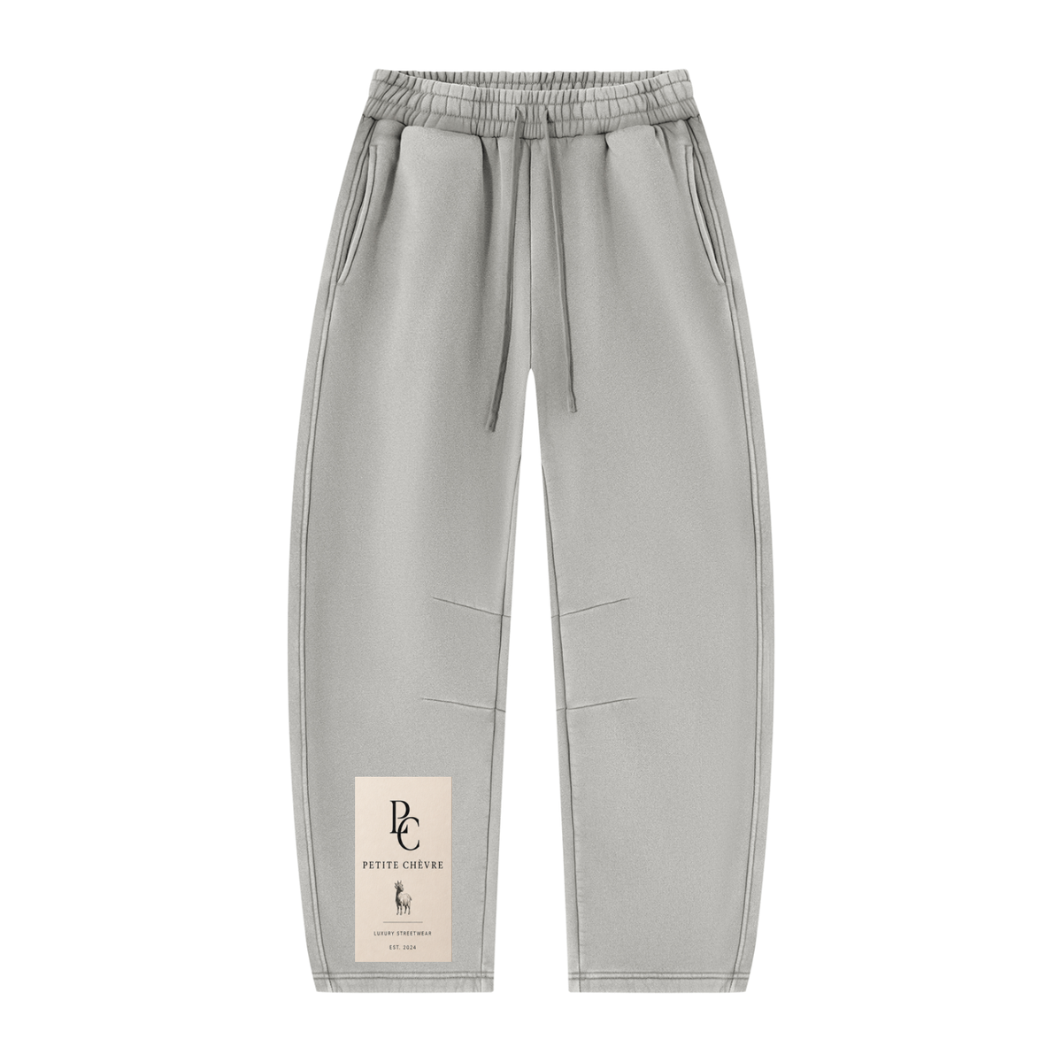 Unisex Vintage Wash Barrel Leg Fleece Sweatpants (multiple colors)