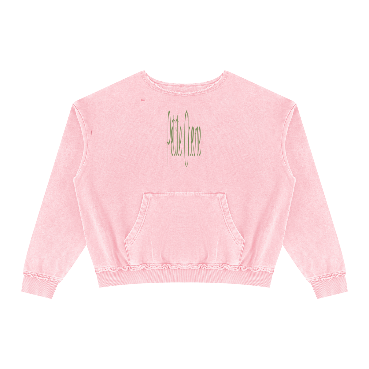 Unisex Raw Edge Crewneck Sweatshirt