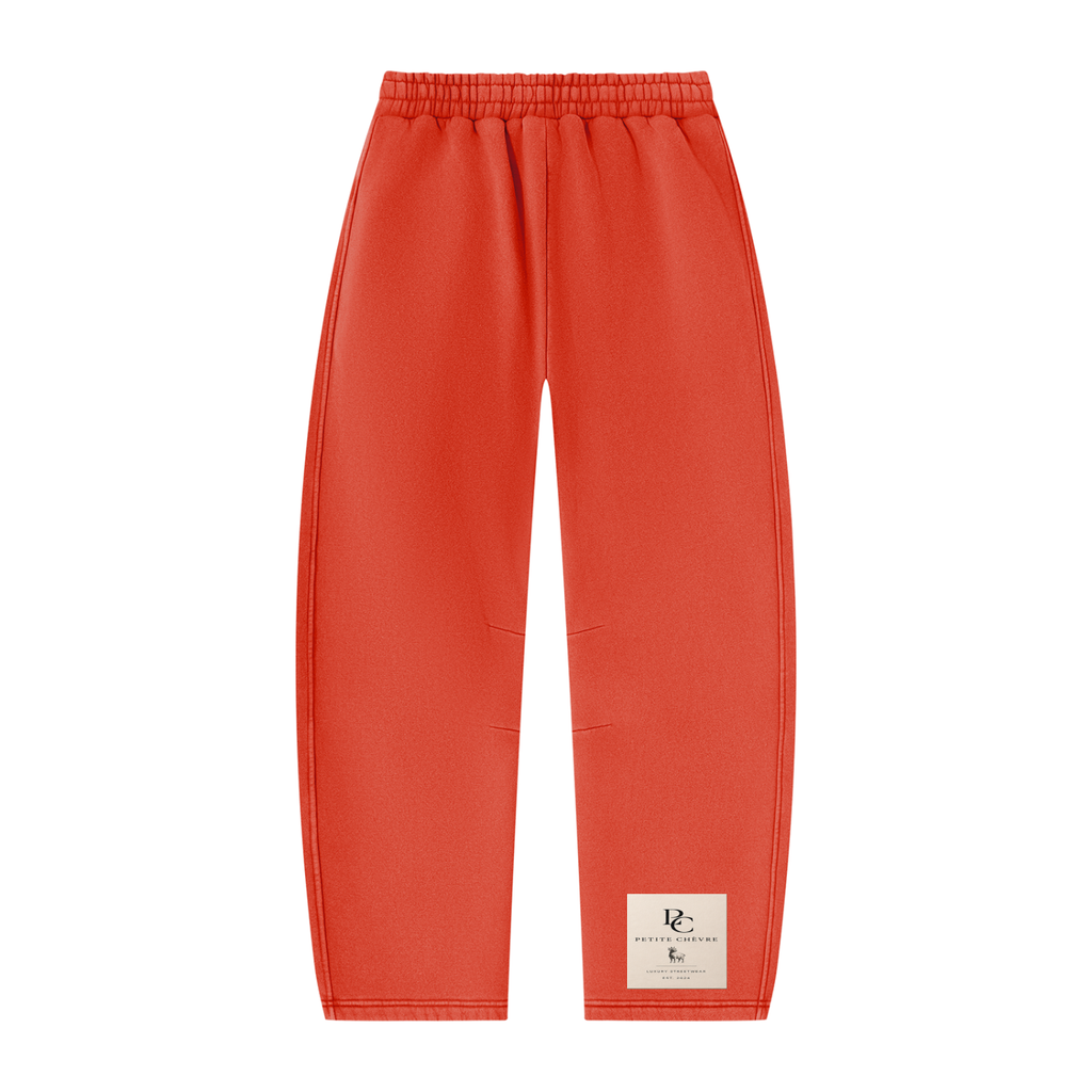 Unisex Vintage Wash Barrel Leg Fleece Sweatpants (multiple colors)