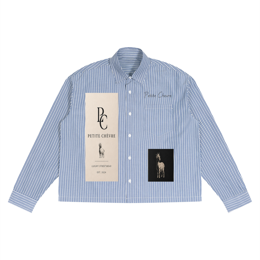 Unisex Boxy Striped Shirt