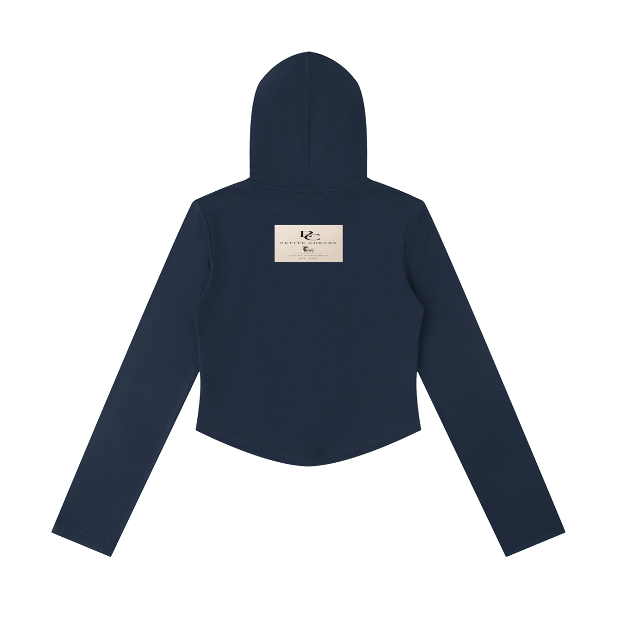 Women's Slim Cropped Full Zip Hoodie