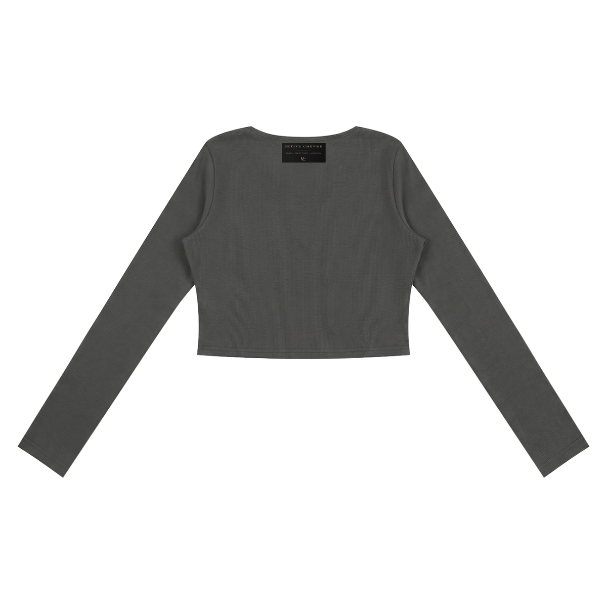 Women's Ruched Long Sleeve Crop T-Shirt