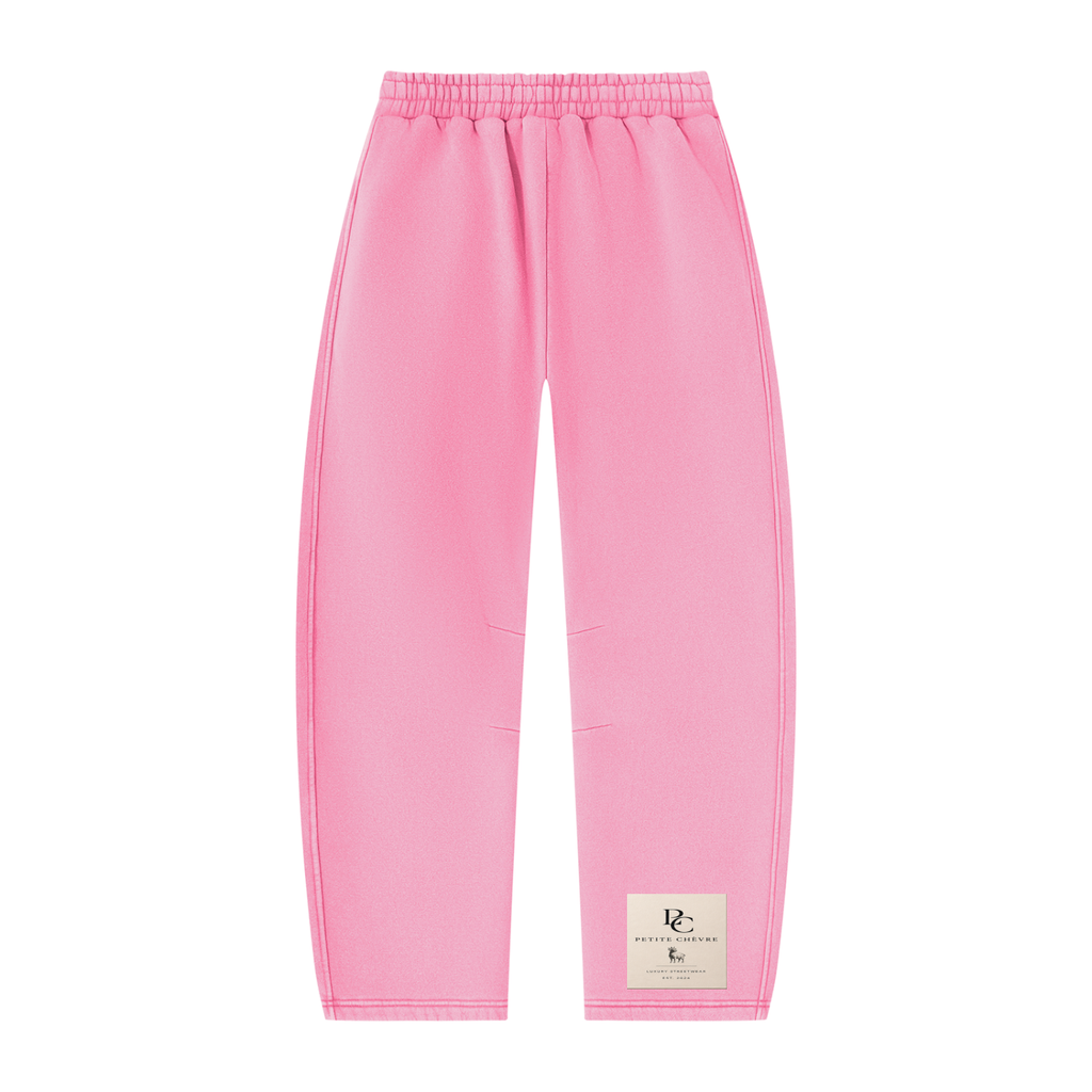 Unisex Vintage Wash Barrel Leg Fleece Sweatpants (multiple colors)