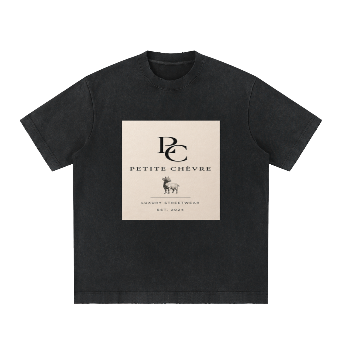 Heavyweight Vintage Washed Frayed T-Shirt