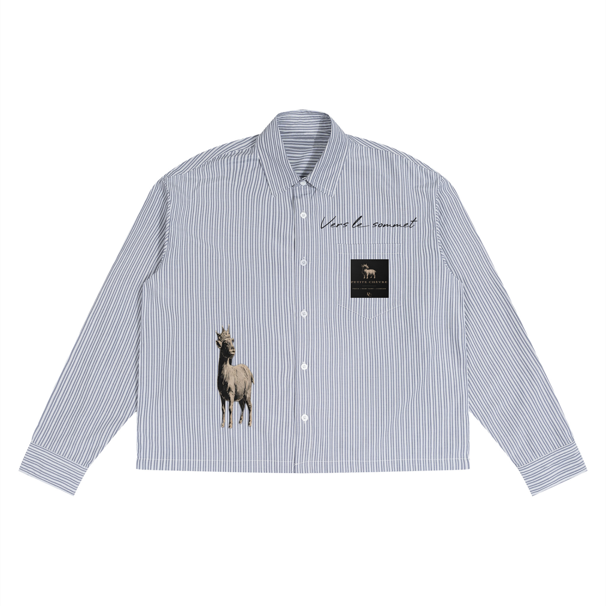 Unisex Boxy Striped Shirt