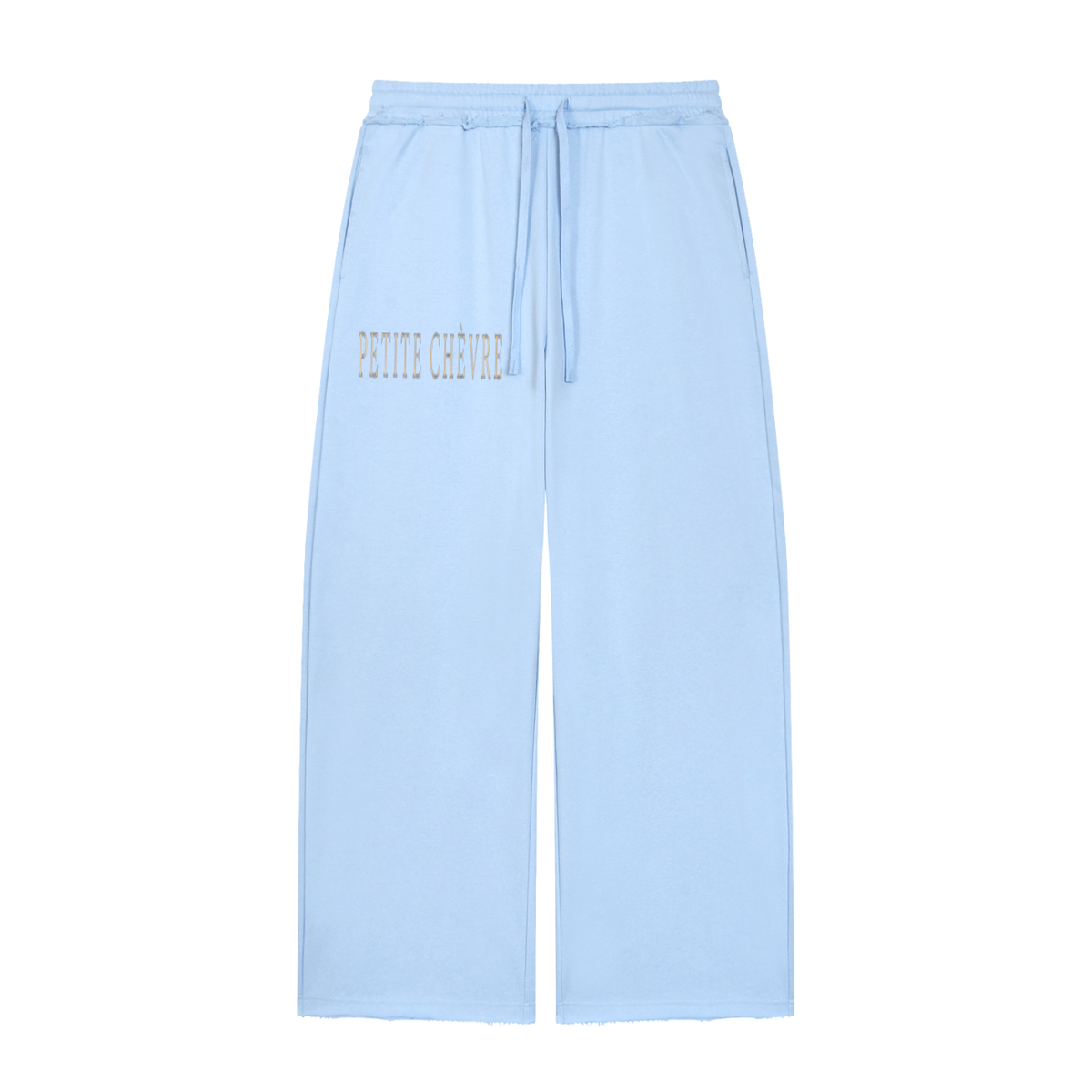 Women’s Wide Leg Raw Edge Sweatpants