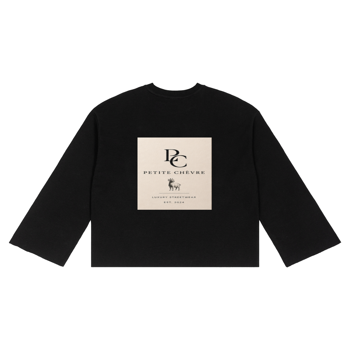 Unisex Waffle Raw Edge T-Shirt