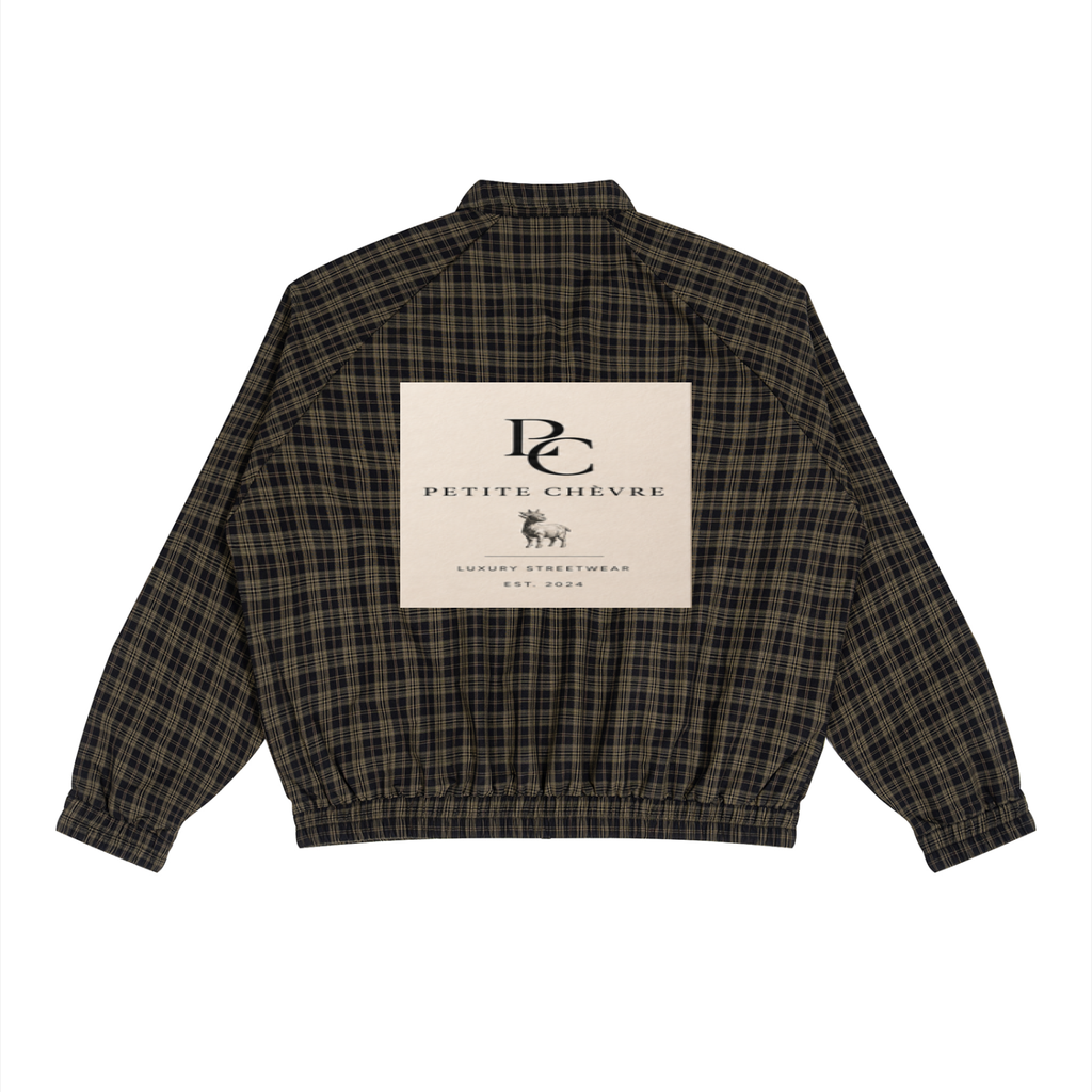 Unisex Plaid Full-Zip Track Jacket