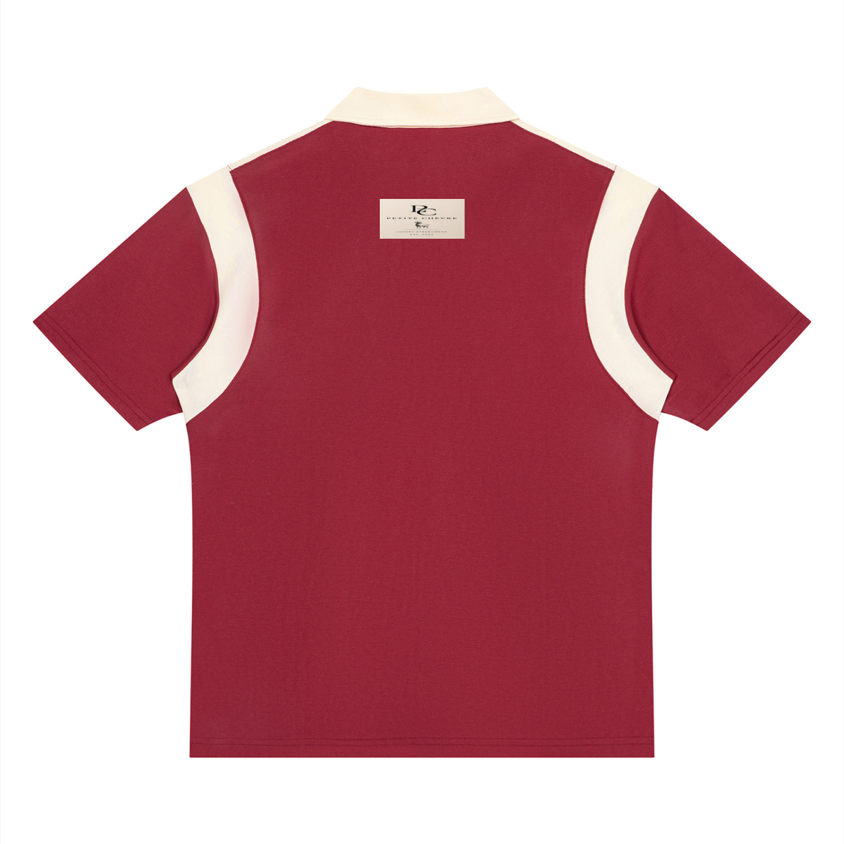 Unisex Color Block Quarter Zip Polo Shirt