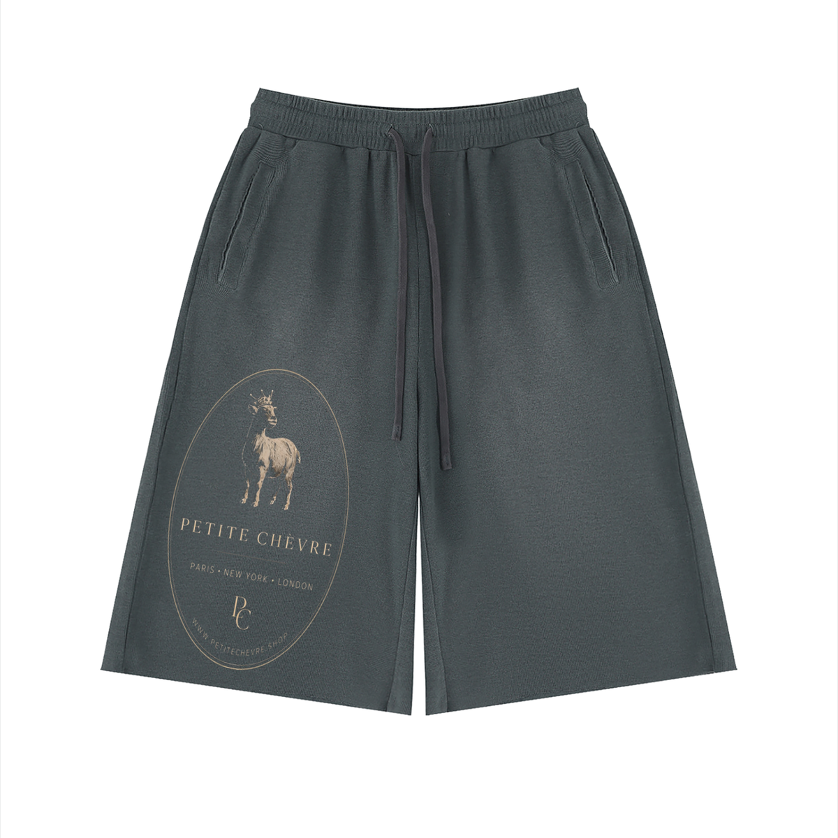 Unisex Sunfade Raw Edge Shorts