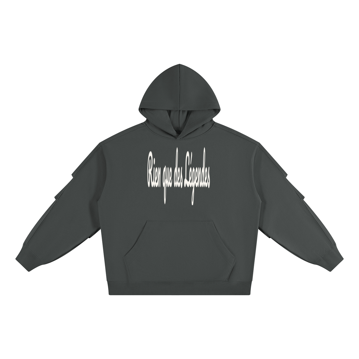 Unisex Heavyweight Ruched Sleeves Hoodie