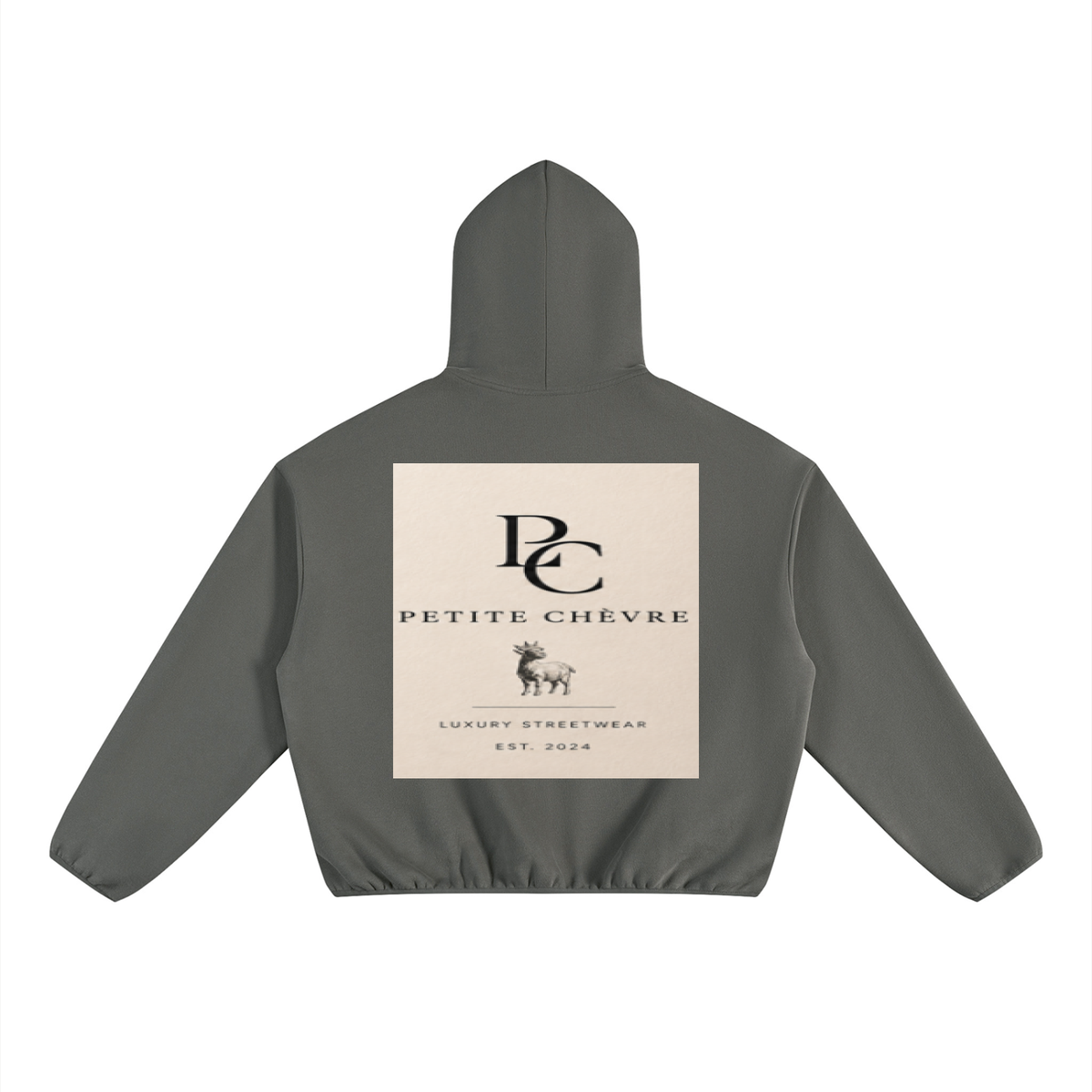 Unisex Boxy Piping Fleece Hoodie