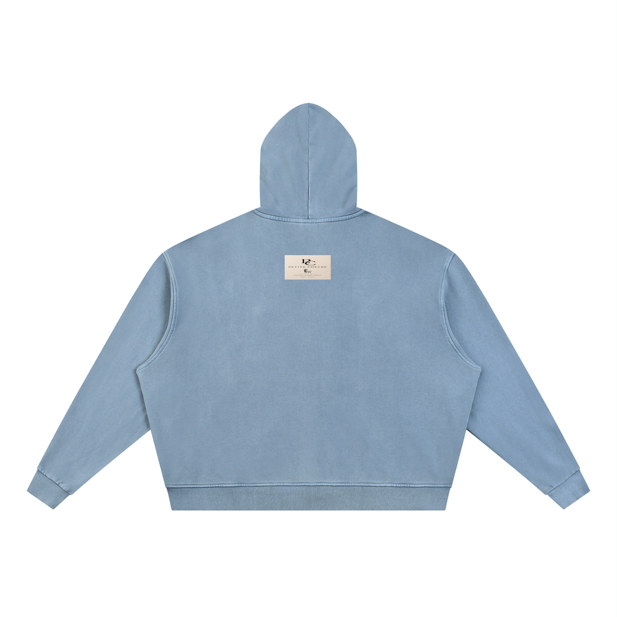 Unisex Vintage Wash Full Zip Boxy Hoodie
