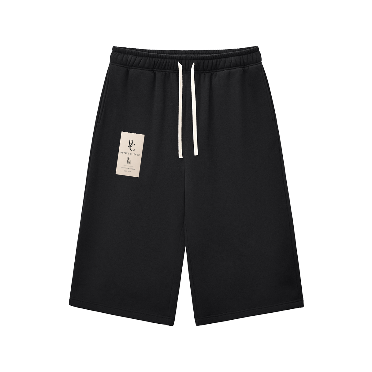 Relaxed Drawstring Three-quarter Sweatpants