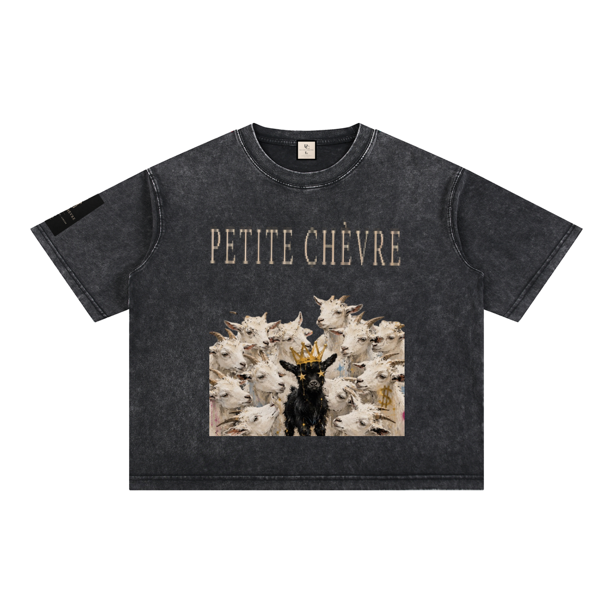 Mineral Wash Boxy Cotton T-Shirt
