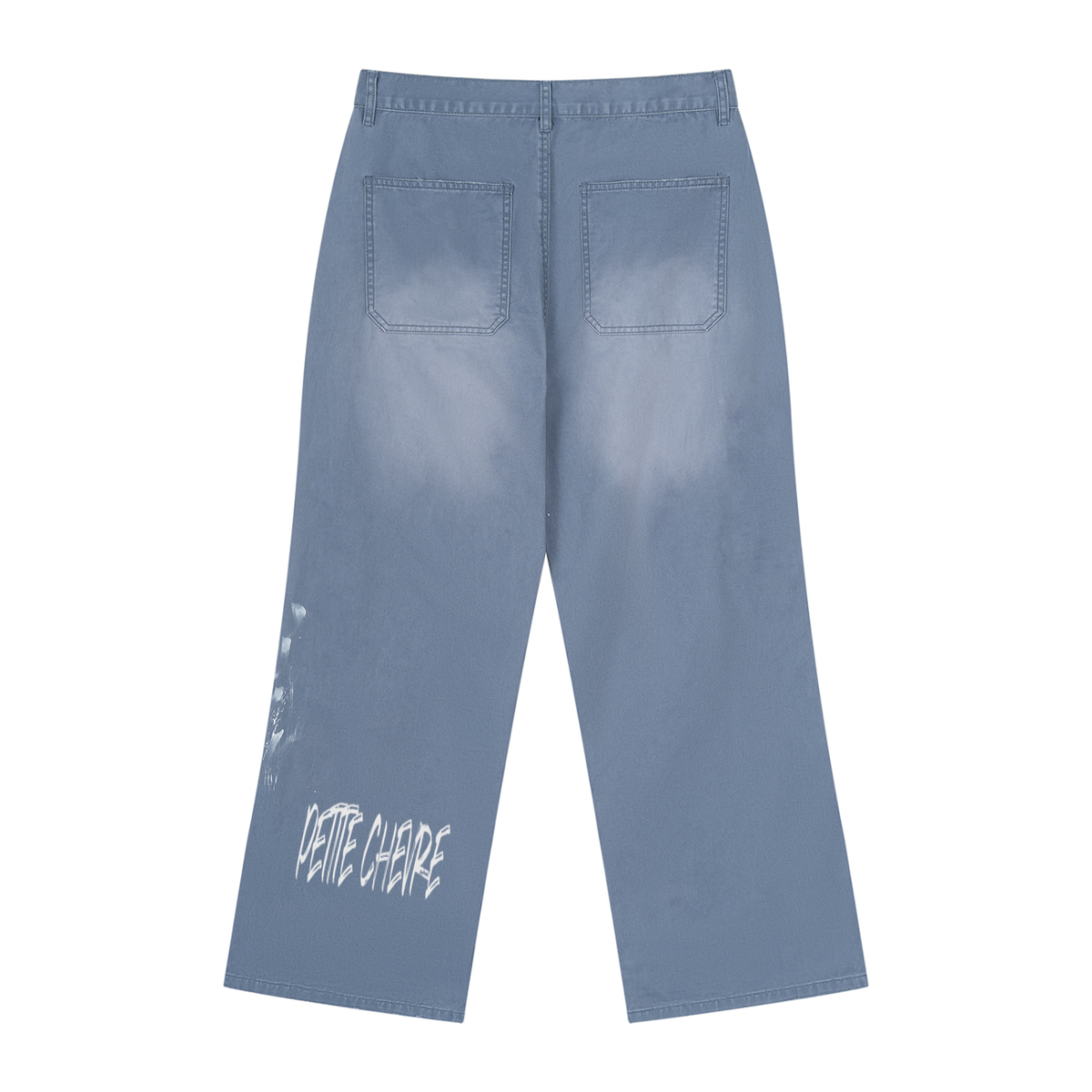 Men's Vintage Wash Splatter Denim Jeans
