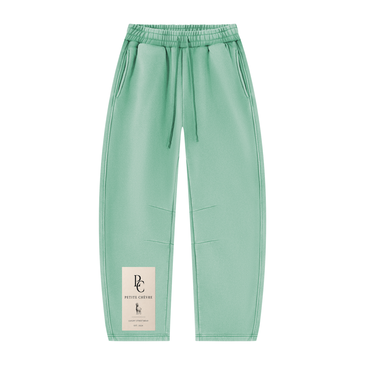Unisex Vintage Wash Barrel Leg Fleece Sweatpants (multiple colors)