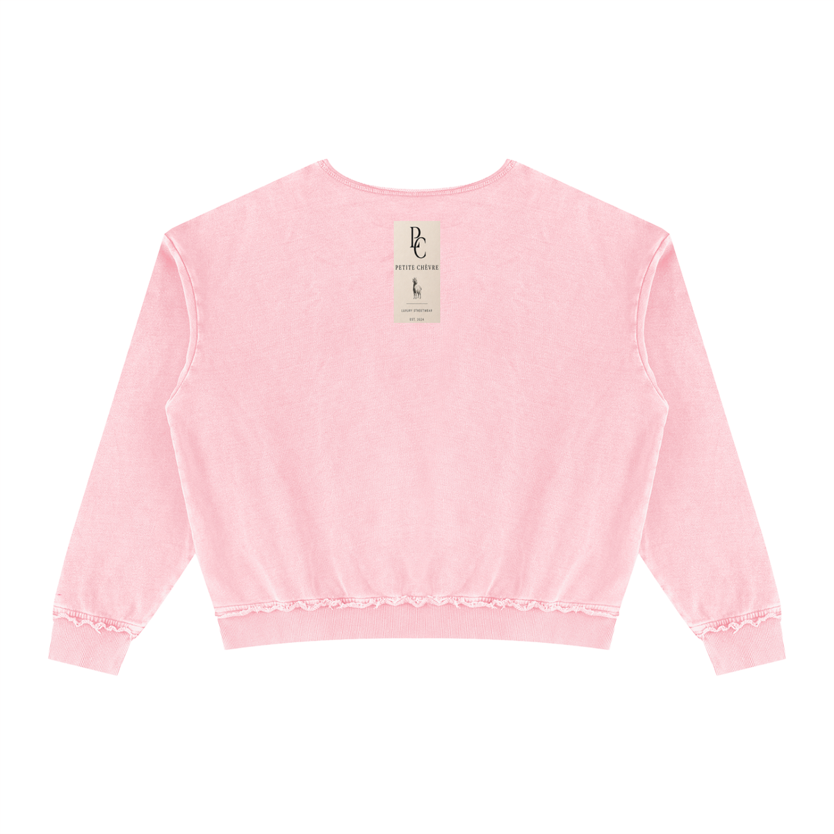Unisex Raw Edge Crewneck Sweatshirt