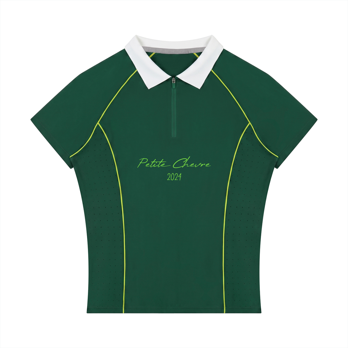 Women’s Slim Fit Quarter-Zip Polo Shirt