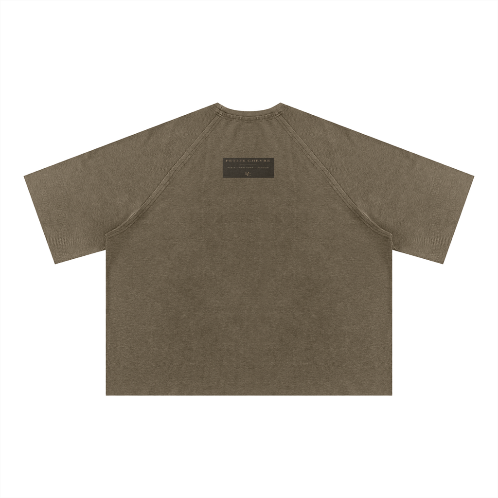 Tony Montana Mineral Wash Boxy Waffle T-Shirt (multiple colors)