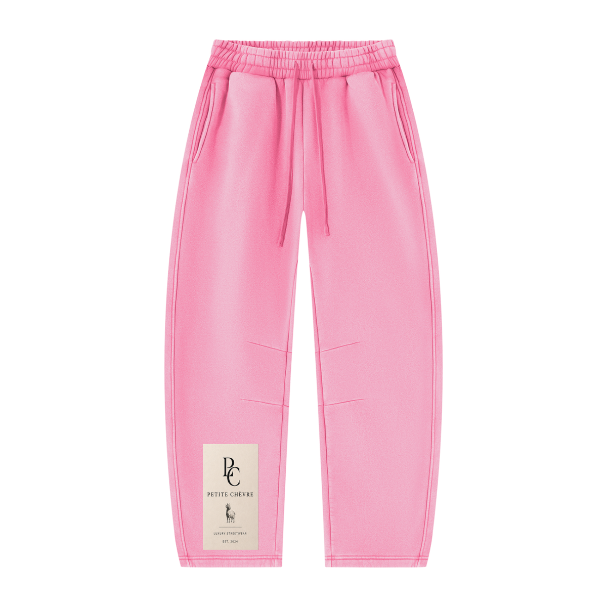Unisex Vintage Wash Barrel Leg Fleece Sweatpants (multiple colors)