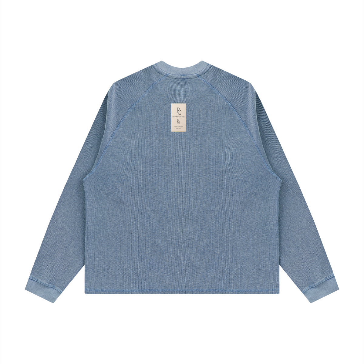 Unisex Vintage Wash Boxy  Waffle T-Shirt