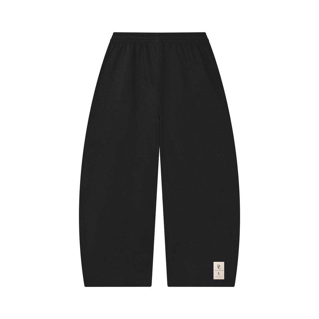 Unisex Waffle Barrel Leg Pants