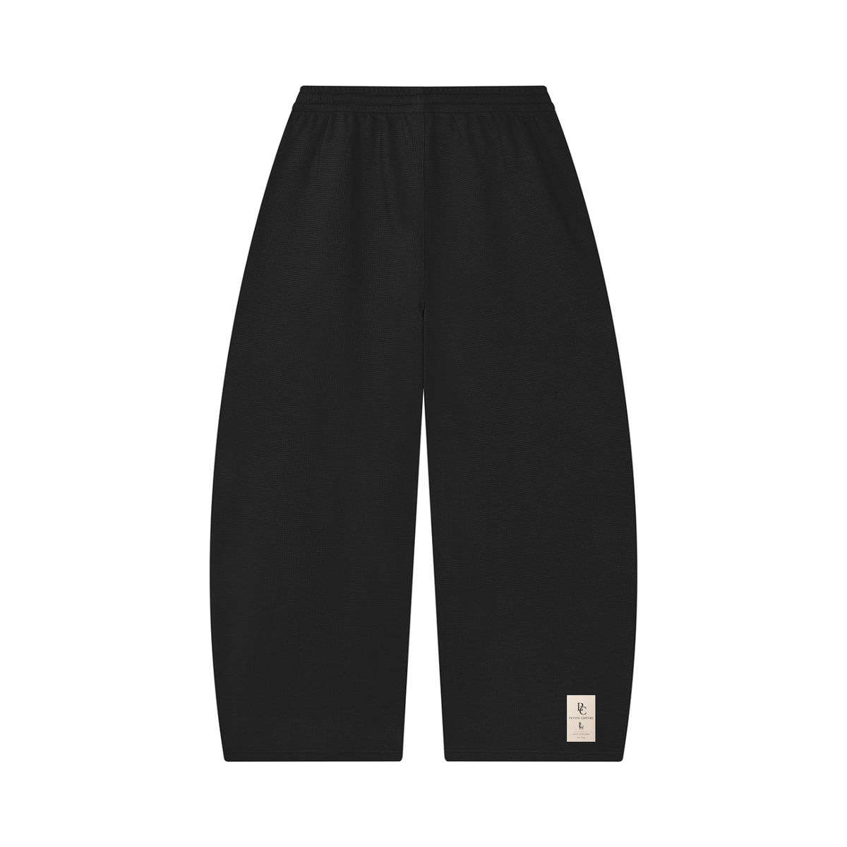 Unisex Waffle Barrel Leg Pants