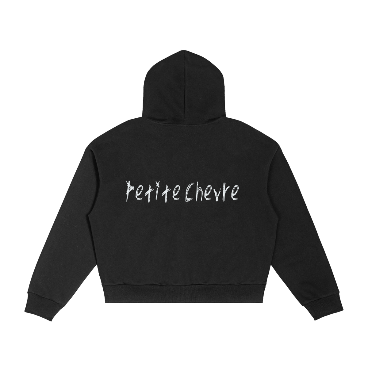 Contrast Plaid Boxy Zip Hoodie (Also in Grey)