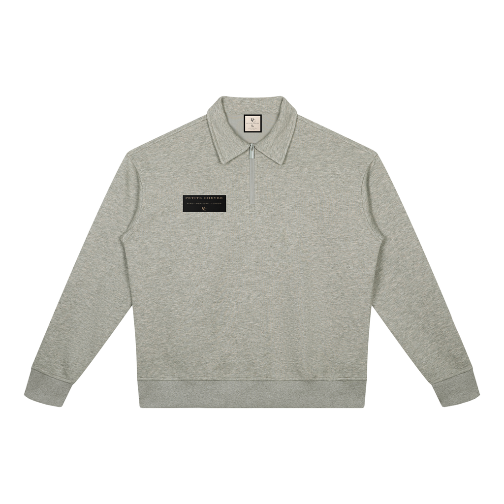 Unisex Boxy Quarter-Zip Sweatshirt