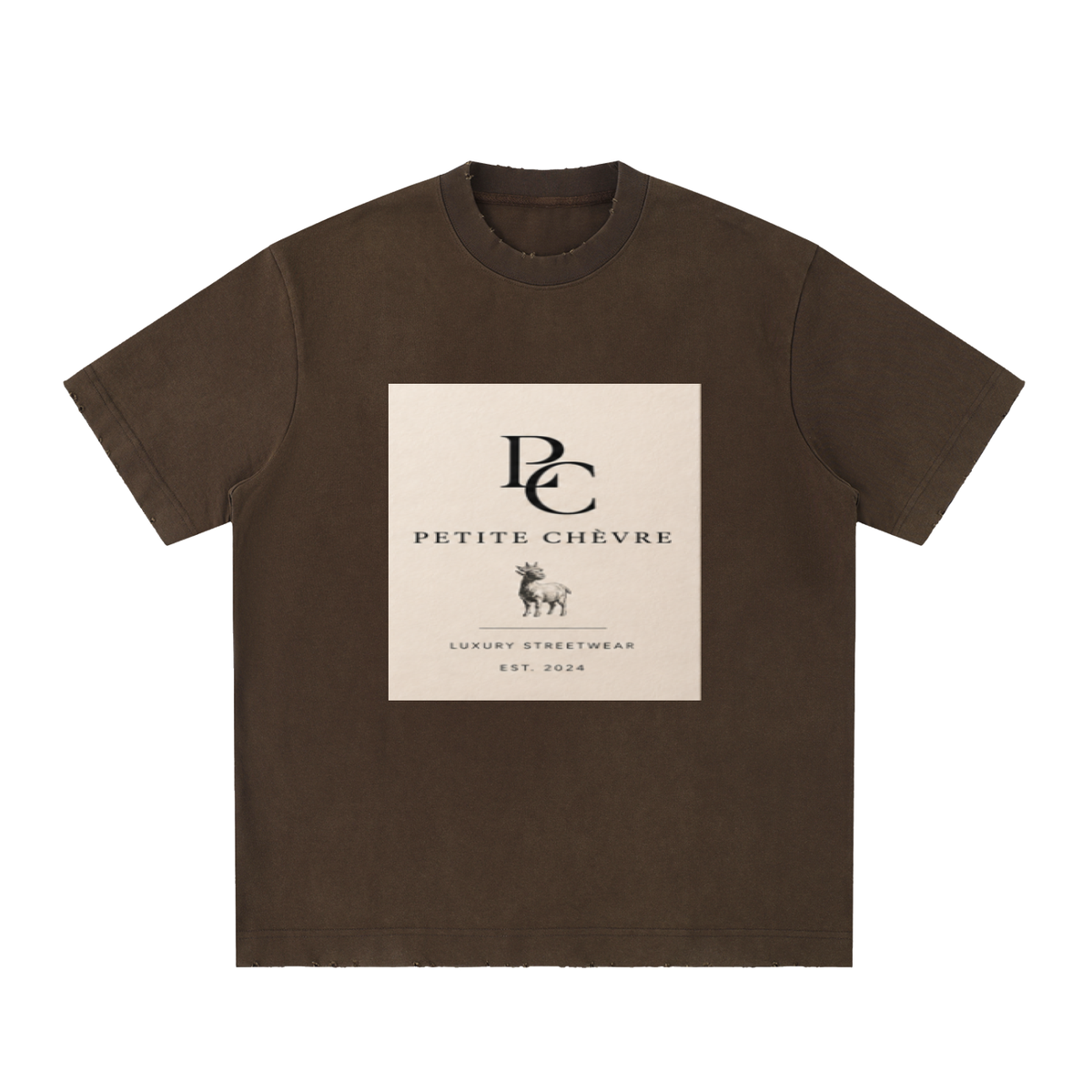 Heavyweight Vintage Washed Frayed T-Shirt