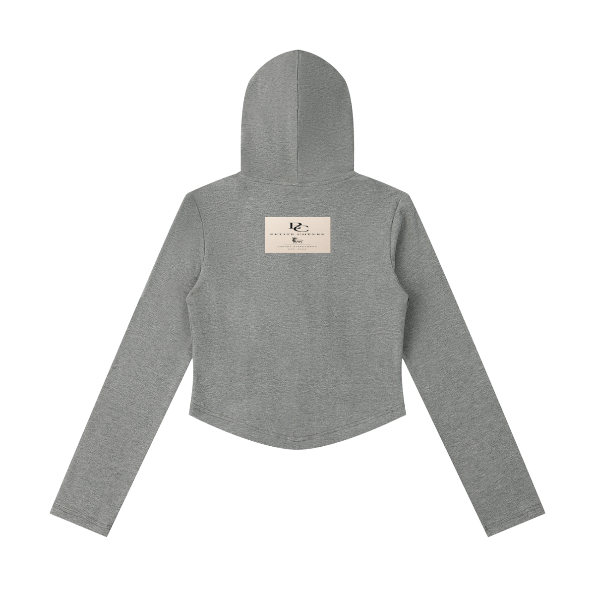 Women's Slim Cropped Full Zip Hoodie