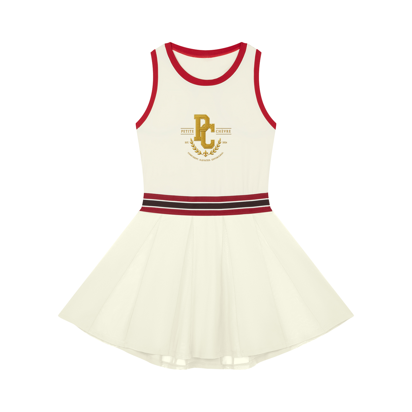 Women's Color Block A-Line Sleeveless Dress