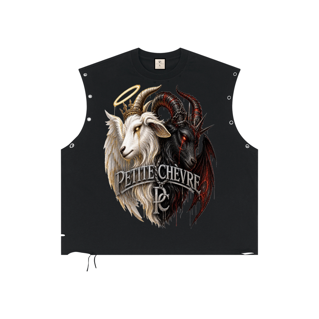 Duality Distressed Grommet Eyelet Tank Top