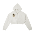 Essential Cropped Zip-Up Hoodie