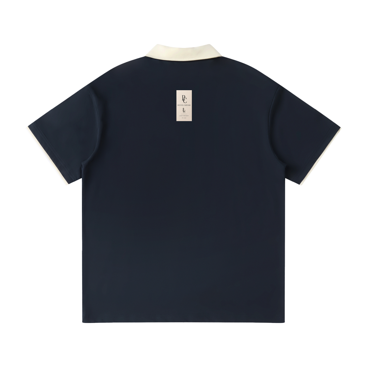 Contrast Collar Raglan Polo Shirt