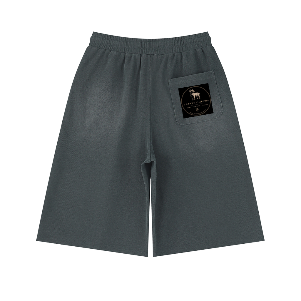 Unisex Sunfade Raw Edge Shorts